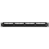 Leviton 69586-U24 Cat 6 Universal 24 Port Patch Panel with Cable Management Bar